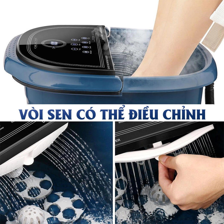 Bồn ngâm chân OKACHI JP-300 tích hợp 7 con lăn (cao cấp)