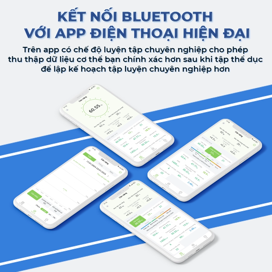 Cân sức khỏe và phân tích cơ thể OKACHI JP-SC50