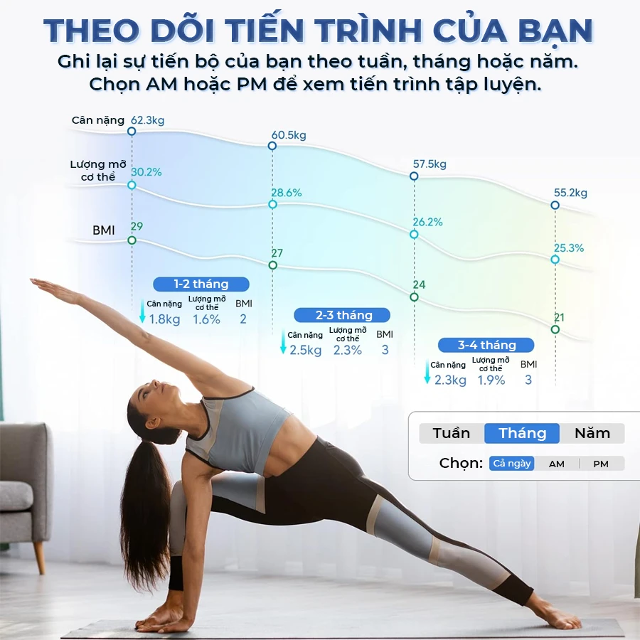 Cân sức khỏe và phân tích cơ thể OKACHI JP-SC50