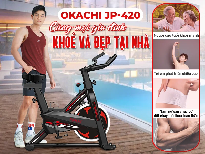 Xe đạp tập thể dục OKACHI JP-420