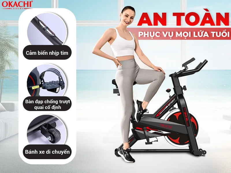 Xe đạp tập thể dục OKACHI JP-420