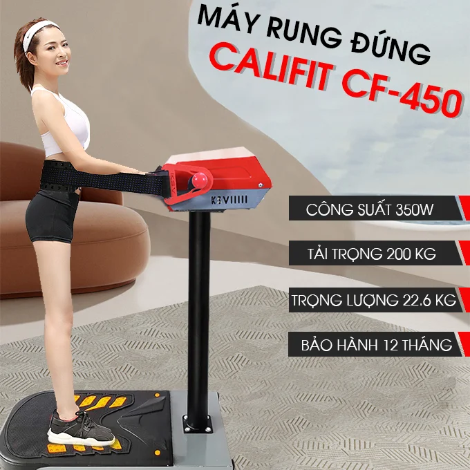 Máy rung bụng đứng giảm mỡ hiệu quả CALIFIT CF-450