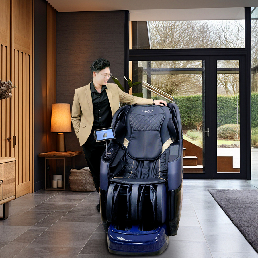 Ghế massage OKACHI JP-5200 (xanh)