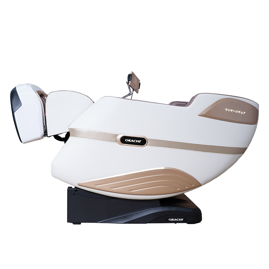 Ghế massage toàn thân 4D OKACHI JP-5100 (trắng nâu)